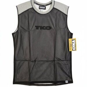 Men’s Licensed TKO Technical Knockout Tank Top Black/Gray Med NEW